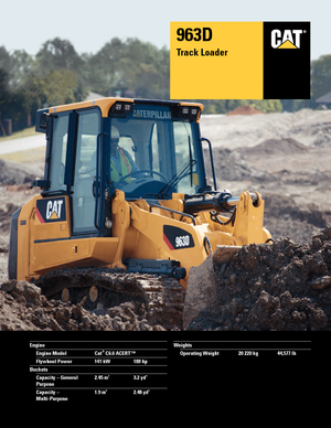 Cargadoras de orugas Caterpillar 963D