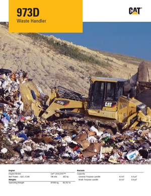 Cargadoras de orugas Caterpillar 973D