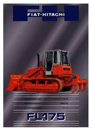 Cargadoras de orugas Fiat-Hitachi FL 175