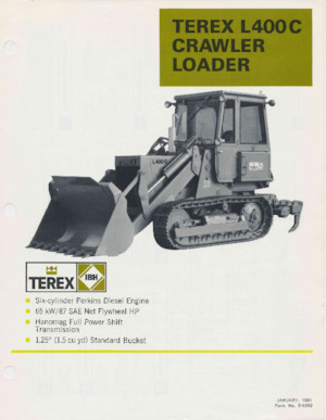 Cargadoras de orugas Terex L400C