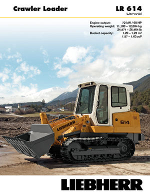 Cargadoras de orugas Liebherr LR 614