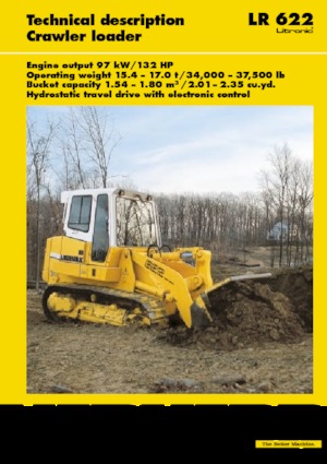 Cargadoras de orugas Liebherr LR 622