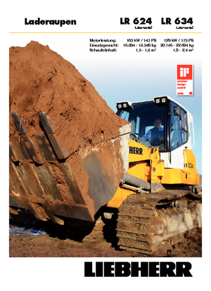 Cargadoras de orugas Liebherr LR 634