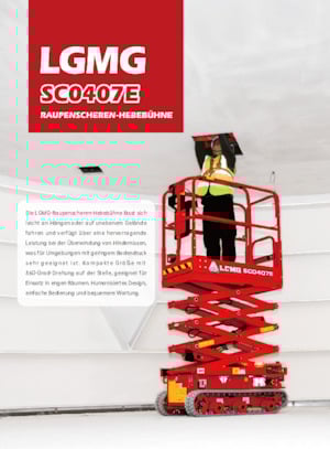 Plataformas de tijera de orugas LGMG  SC1532E