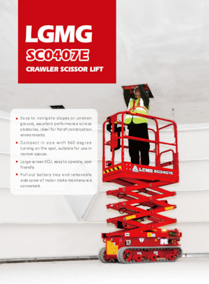 Plataformas de tijera de orugas LGMG  SC1532E