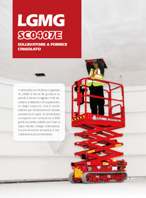 Plataformas de tijera de orugas LGMG  SC1532E