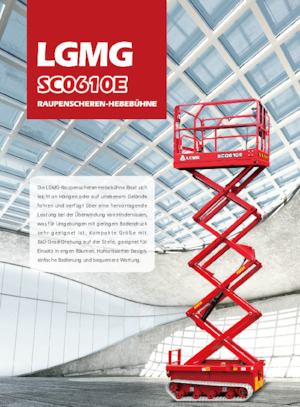 Plataformas de tijera de orugas LGMG  SC0610E