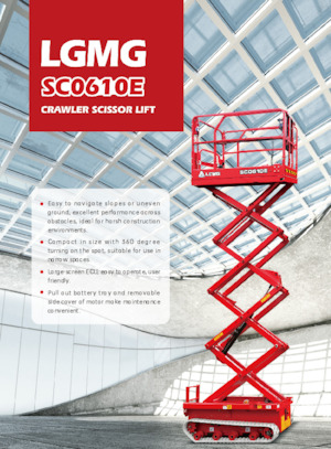 Plataformas de tijera de orugas LGMG  SC0610E