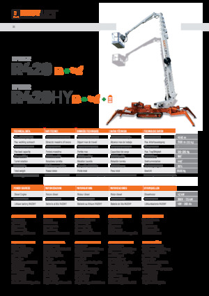 Plataformas telescópicas de orugas Easy Lift R420