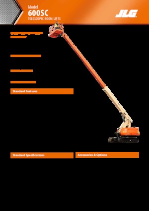 Plataformas telescópicas de orugas JLG 600SC