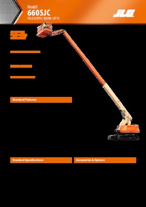 Plataformas telescópicas de orugas JLG 660SJC