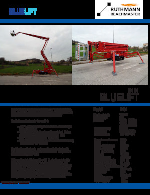 Plataformas articuladas de orugas Ruthmann BLUELIFT B101