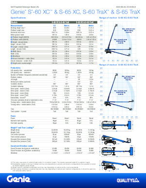 Plataformas telescópicas de orugas Genie S-60 TraX 