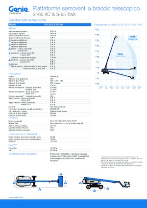 Plataformas telescópicas de orugas Genie S-65 TraX