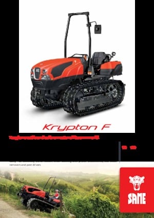 Tractores agrículas de orugas SAME Krypton F 100 