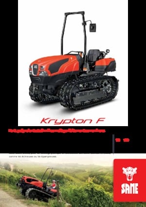 Tractores agrículas de orugas SAME Krypton F 100 