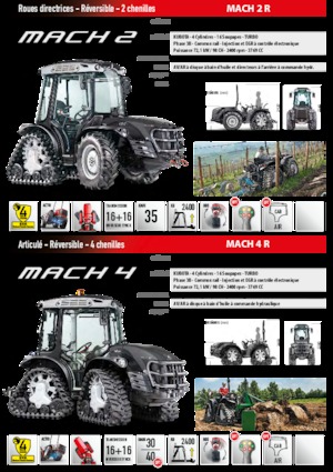 Tractores agrículas de orugas Carraro Mach 2 R