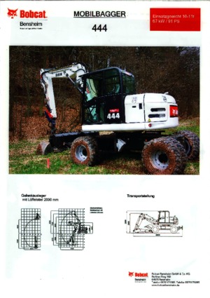 Excavadoras de orugas Bobcat 444
