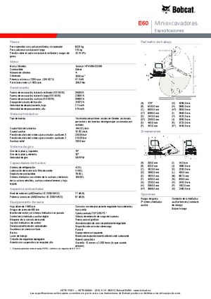 Excavadoras de orugas Bobcat E 60