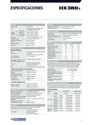 Excavadoras de orugas Hyundai HX380L