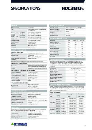 Excavadoras de orugas Hyundai HX380L