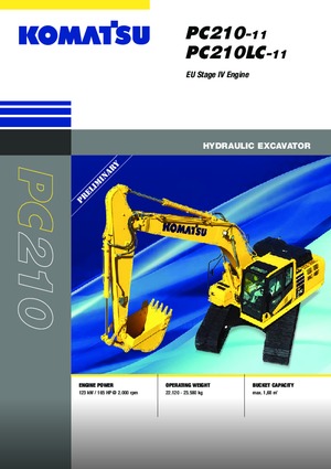 Excavadoras de orugas Komatsu PC210LC-11E0