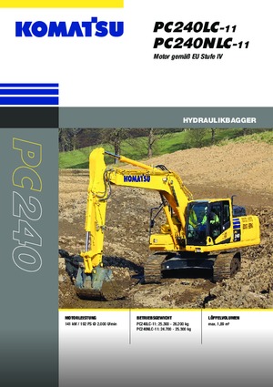 Excavadoras de orugas Komatsu PC240NLC-11E0