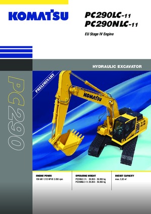 Excavadoras de orugas Komatsu PC290NLC-11E0