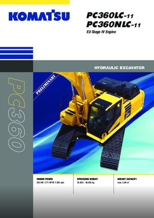 Excavadoras de orugas Komatsu PC360NLC-11E0