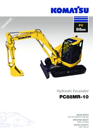 Excavadoras de orugas Komatsu PC88MR-10