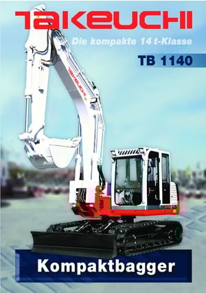 Excavadoras de orugas Takeuchi TB 1140