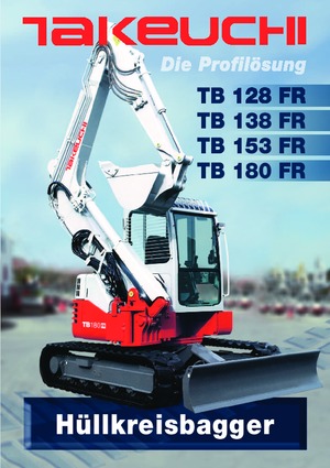 Excavadoras de orugas Takeuchi TB 180 FR