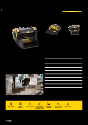 Cucharas trituradoras MB Crusher MB-C50 S4