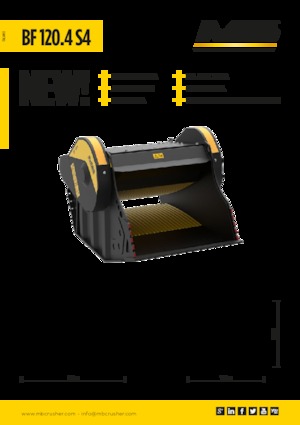 Cucharas trituradoras MB Crusher BF120.4 S4