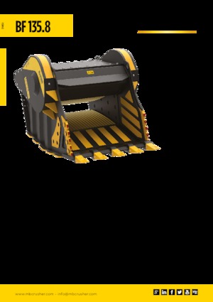 Cucharas trituradoras MB Crusher BF135.8