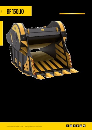 Cucharas trituradoras MB Crusher BF150.10
