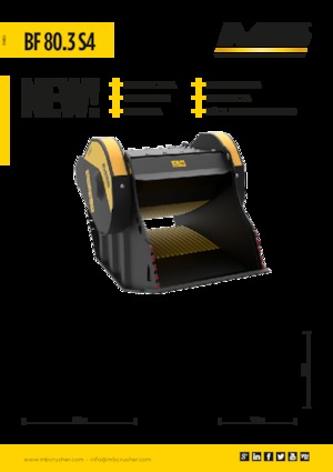 Cucharas trituradoras MB Crusher BF80.3 S4