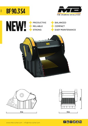 Cucharas trituradoras MB Crusher BF90.3 S4