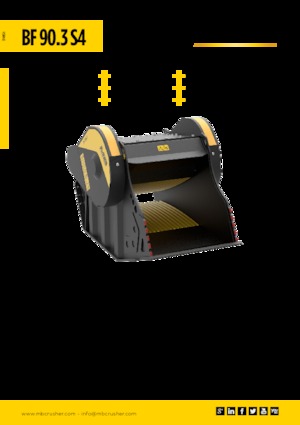Cucharas trituradoras MB Crusher BF90.3 S4