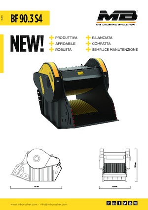 Cucharas trituradoras MB Crusher BF90.3 S4