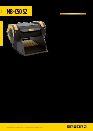 Cucharas trituradoras MB Crusher MB-C50 S2