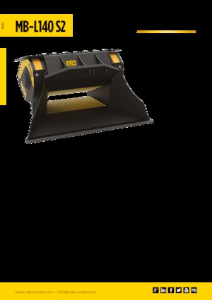 Cucharas trituradoras MB Crusher MB-L140 S2