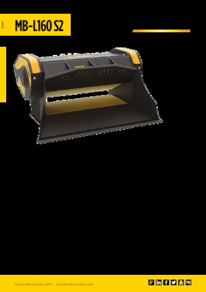 Cucharas trituradoras MB Crusher MB-L160 S2