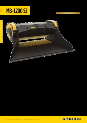 Cucharas trituradoras MB Crusher MB-L200 S2
