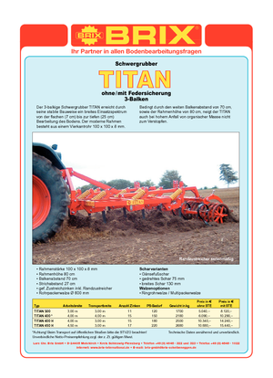 Cultivadores Brix Titan 300