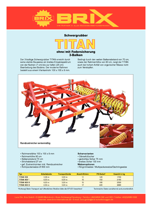 Cultivadores Brix Titan 300 FA RPW Ø 600
