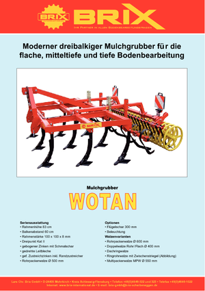 Cultivadores Brix Wotan 300 S