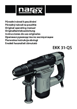 Martillos de demolición y rompedores Narex EKK 31-QS