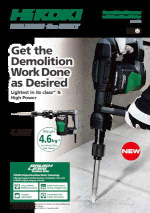 Martillos de demolición y rompedores HiKOKI H41SE 