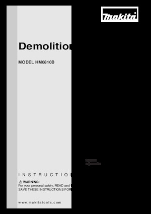 Martillos de demolición y rompedores Makita HM0810B